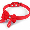 Knit Bow Knot Adjustable Pet Collars